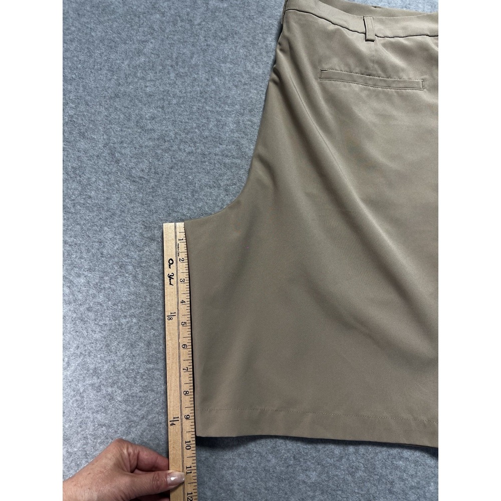 PGA Tour Men's Golf Shorts Size 38 Flat Front Polyester Beige - Picture 3 of 6